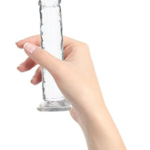 Crystal Addiction - Vertical Dong Clear 7" TPE