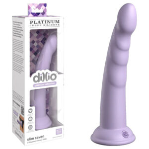 Dillio Platinum Slim Seven - Purple - Purple 17.8 cm (7'') Dong Dillio Platinum Slim Seven - Purple - Purple 17.8 cm (7'') Dong