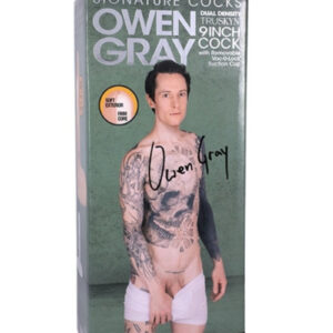 Doc Johnson Signature Cocks Owen Gray 9 Inch Silicone Suction Cup Dildo