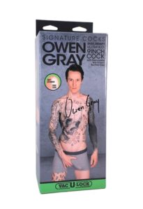 Doc Johnson Signature Cocks - Owen Gray - 9 inch ultraskyn cock with removeable vac-u-lock suction cup Dildo Doc Johnson Signature Cocks - Owen Gray - 9 inch ultraskyn cock with removeable vac-u-lock suction cup Dildo