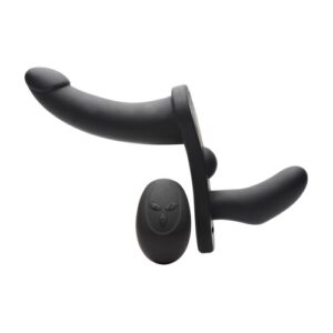 Double Take Vibrating Double Penetration Strap-On Harness - Strap-Ons