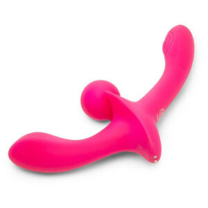 Double Tap Double-Ended Vibrating Strapless Strap-On