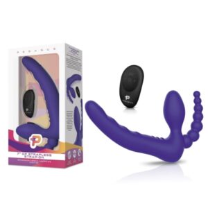 Electric Eel, Inc Pegasus 7” Remote Control Strapless D.p. Silicone Strap on Strap-On
