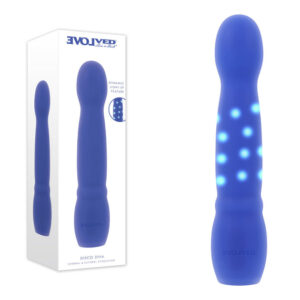 Evolved DISCO DIVA - Blue 20.9 cm USB Rechargeable Light Up Vibrator