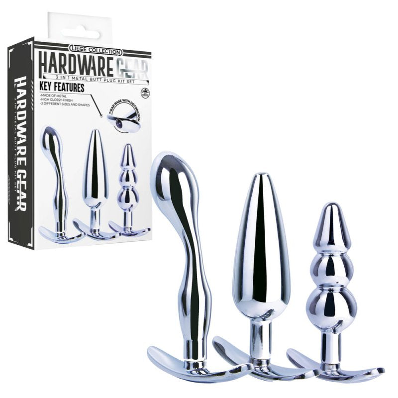 Excellent Power Hardware Gear Metal Butt Plug Kit (636073)