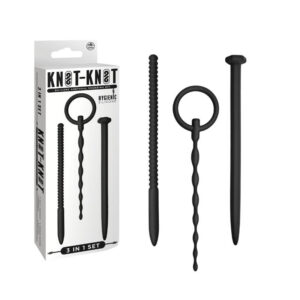 Excellent Power Knot-Knot Silicone Urethral Plug Set Bondage Gear (636295)