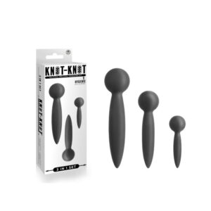Excellent Power Knot-Knot Silicone Urethral Plug Set Bondage Gear (645365)