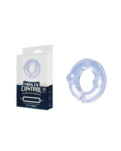 Excellent Power Man In Control Silicone Cock Ornament Transparent Cock Ring (642296)