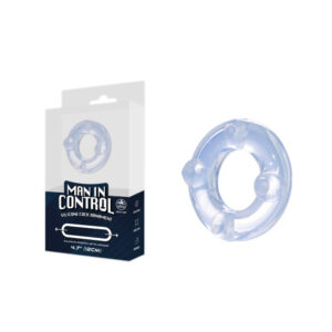 Excellent Power Man In Control Silicone Cock Ornament Transparent Cock Ring (642296)