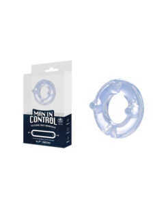 Excellent Power Man In Control Silicone Cock Ornament Transparent Cock Ring (642289)