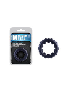 Excellent Power Maximum Metal Silicone Ornament With Metal Ball Cock Ring (643835) Excellent Power Maximum Metal Silicone Ornament With Metal Ball Cock Ring (643835)
