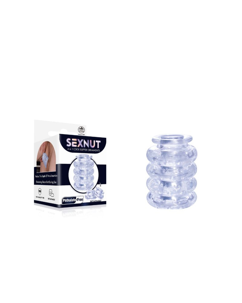 Excellent Power Sexnut TPE 4 In 1 Cock Buffer Ornament Cock Ring
