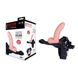 Excellent Power Silicone Hollow Adjustable Strap On Dildo 7.5" Strap-On