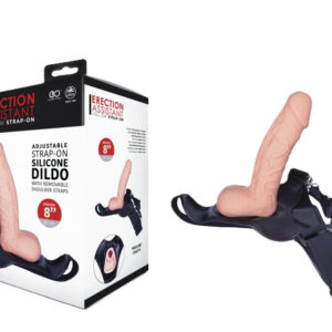 Excellent Power Silicone Hollow Adjustable Strap On Dildo 8" Strap-On