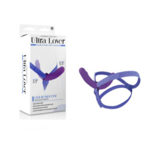 Excellent Power Ultra Lover 8" Silicone Double Dong With Strap-On