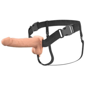 Fantasy X-Tensions Elite 7 in. Vibrating Hollow Silicone Strap-On Light