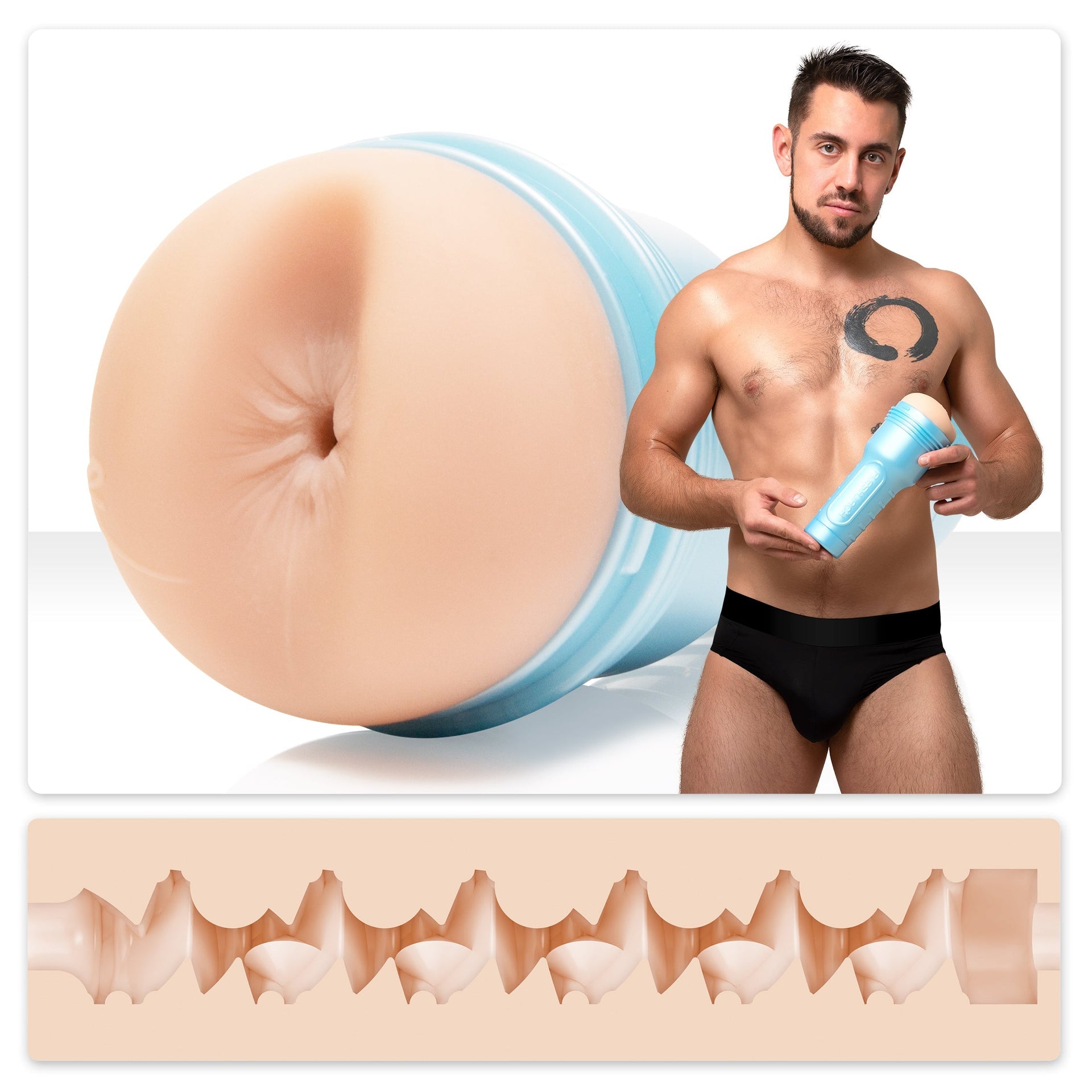 Fleshlight Fleshjack Boys Dante Colle Rugged Anal Masturbator