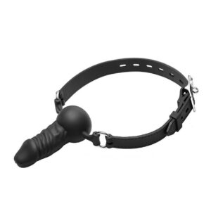 GAG016 Silicone Gag With Penis Plug