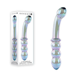 Gender X LUSTROUS GALAXY WAND - Blue/Violet Glass 18.5 cm Double Ended Massager Gender X LUSTROUS GALAXY WAND - Blue/Violet Glass 18.5 cm Double Ended Massager