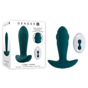 Gender X Tunnel Tapper Grey Rechargeable Tapping Anal Plug
