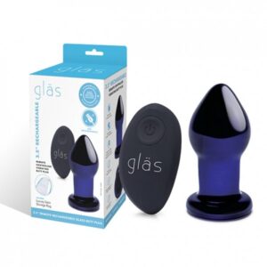 Glas 3.5" Rechargeable Remote Controlled Vibrating Butt Plug