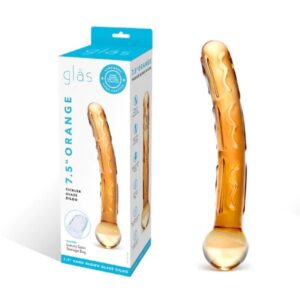 Glas 7.5" Orange Tickler Dildo