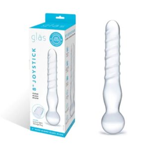 Glas 8" Joystick Clear Dildo