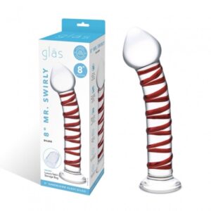 Glas 8" Mr. Swirly Dildo (GLAS-510)