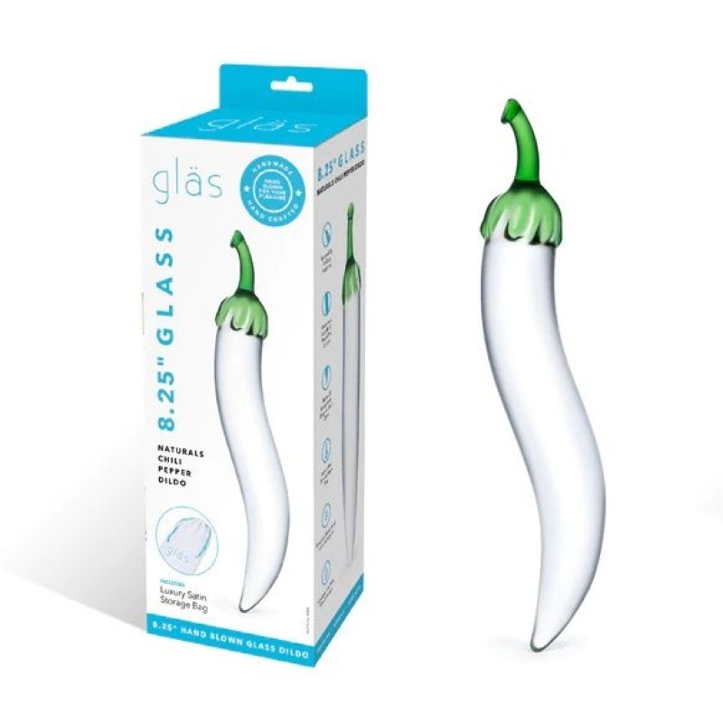 Glas 8.25" Naturals Chili Pepper Dildo