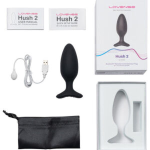 Hush 2 By Lovense Vibrating Butt Plug - 1.75