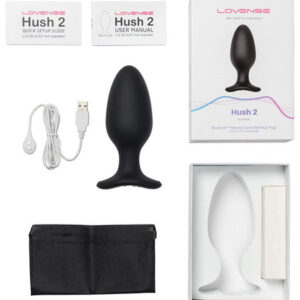 Hush 2 By Lovense Vibrating Butt Plug - 2.25