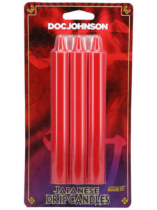 Japanese Drip Candles 3 Pack - Red