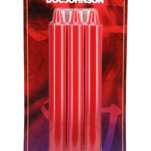 Japanese Drip Candles 3 Pack - Red