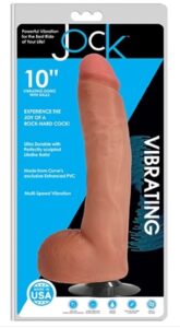 Jock 10" Vibrating Dong With Balls Vanilla Jock 10" Vibrating Dong With Balls Vanilla