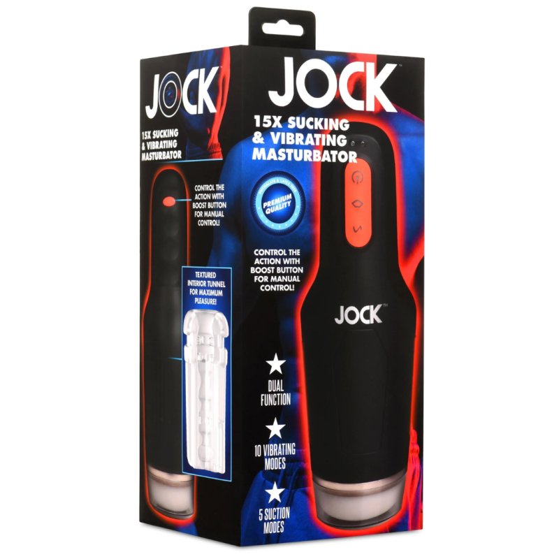 Jock 15X Sucking & Vibrating Masturbator