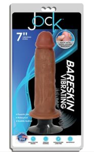 Jock 7" Bareskin Vibrating Dong No Balls latte Jock 7" Bareskin Vibrating Dong No Balls latte