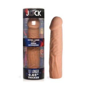 Jock Extra Long 1.5" Penis Extension Sleeve- Medium Cock Ring