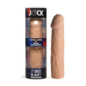 Jock Extra Long 3" Penis Extension Sleeve - Light Cock Ring