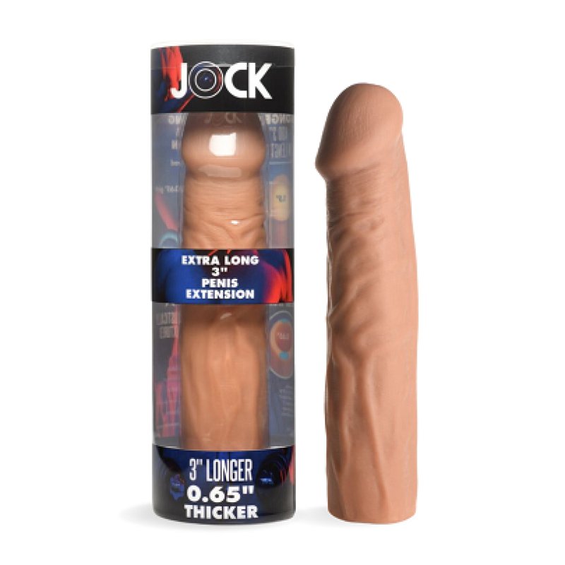 Jock Extra Long 3" Penis Extension Sleeve - Medium Cock Ring