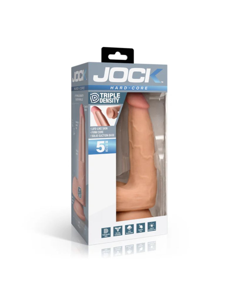 Jock Hard-Core 5" Triple Density Dildo with Balls