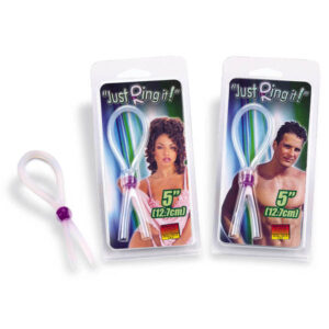 Just Ring It Clear Silicone Adjustable Cock Ring
