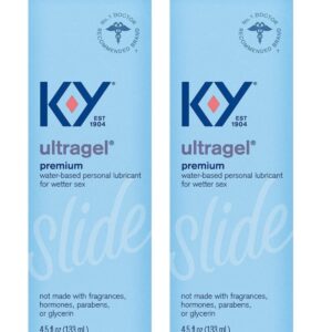 K-Y UltraGel Personal Water Based Lubricant, 4.5 Ounce (Pack of 2)