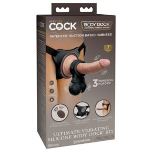 King Cock Elite Vibrating Body Dock Strap-On Kit