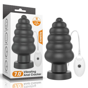 King Sized 7'' Vibrating Anal Cracker With Suction Cup Base
