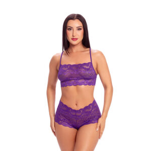 Lace Bralette & Boyshorts Set