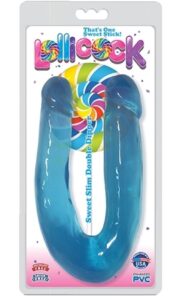 Lollicock Sweet Slim Double Dipper Berry Dildo