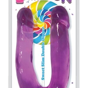 Lollicock Sweet Slim Double Dipper Grape Dildo