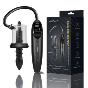 LuvPump RosCup Pro Smart Rosebud Pump - Black USB Rechargeable Anal Pump with Vibrating Probe