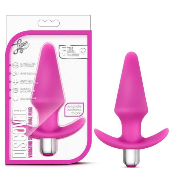 Luxe Discover Pink - Blush Novelties Vibrating Anal Plugs