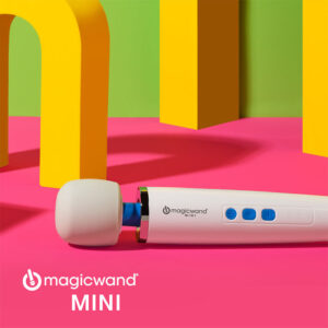 Magic Wand Mini White Rechargeable Silicone Massage Wand
